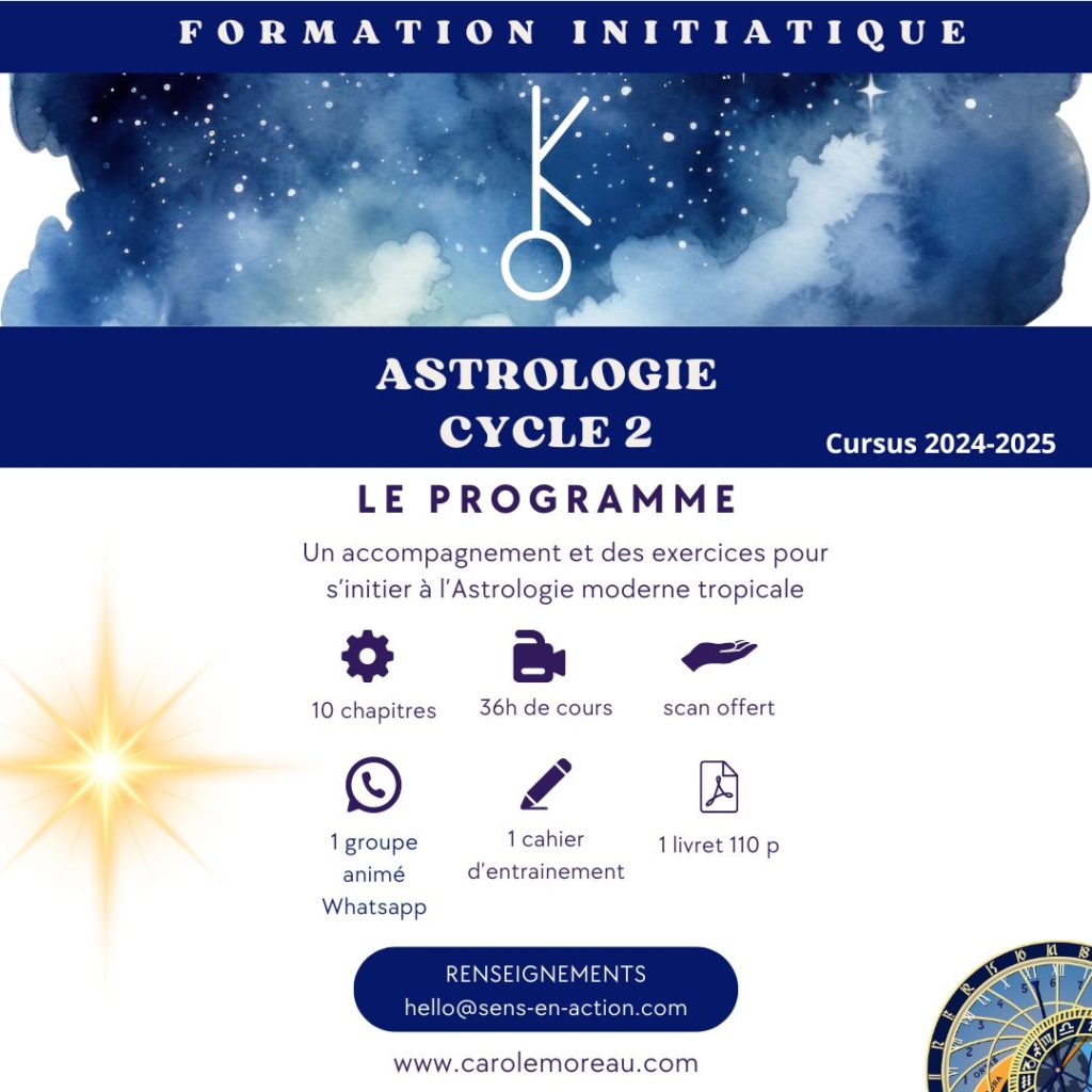 formation initiatique astrologie cycle 2 thème astral