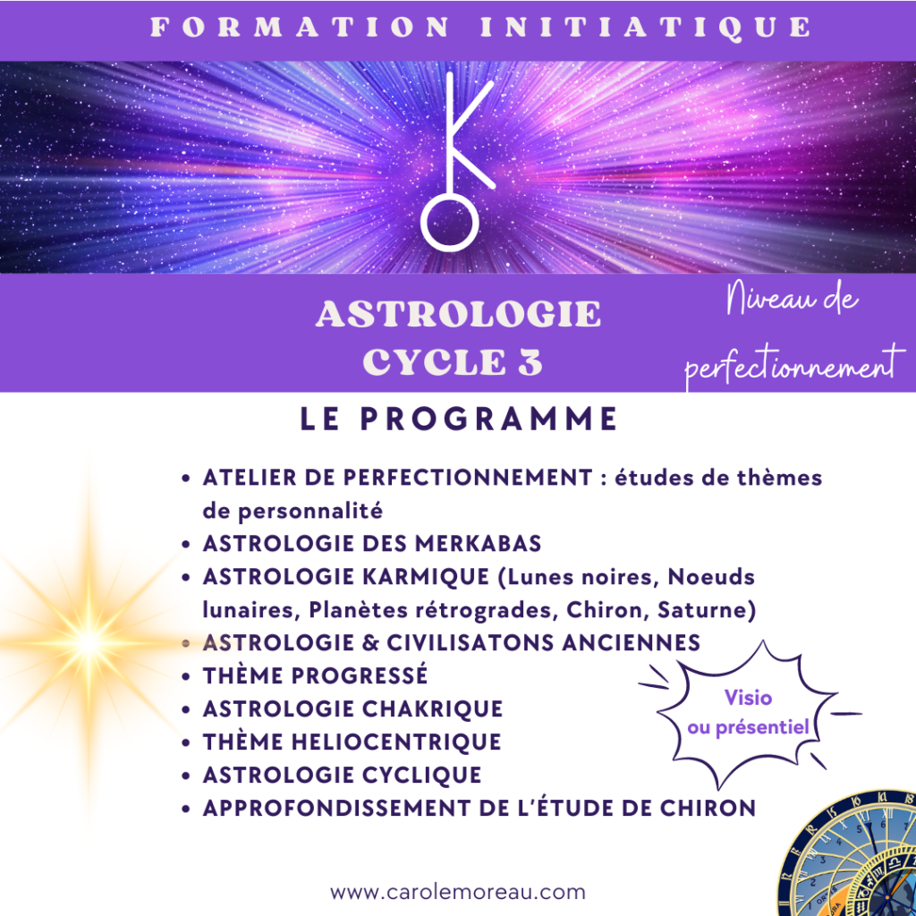 Cycle 3 formation astrologie perfectionnement