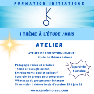 atelier astrologie, entrainement